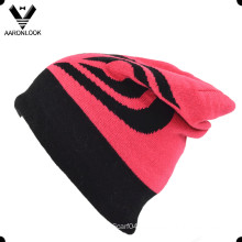 High Quality 100% Acrylic Jacquard Double Layer Ski Beanie